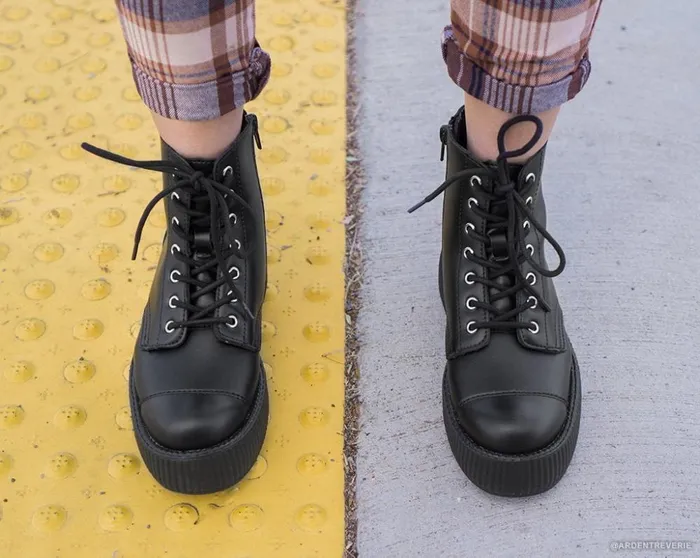 TUK Shoes Boots Black TUKskin Vegan Viva Mondo Boots 8211 Women