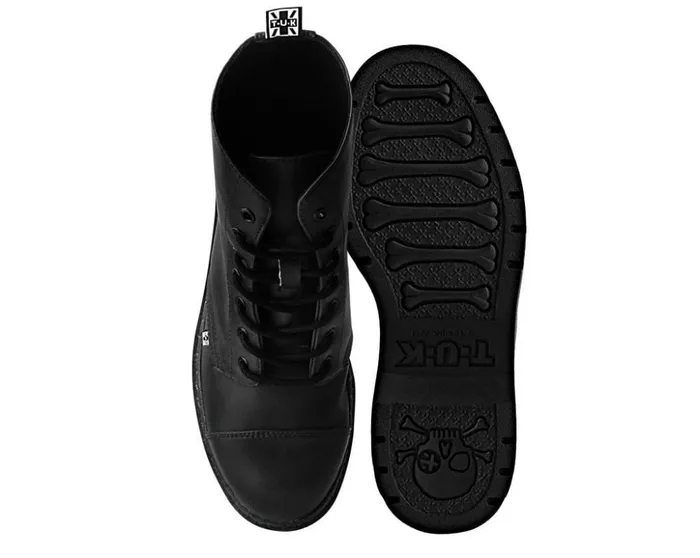 TUK Shoes Boots Black Waxy 7Eye Capped Toe Boot 8211 Men TUK Shoes Boots Black Waxy 7Eye Capped Toe Boot 8211 Men