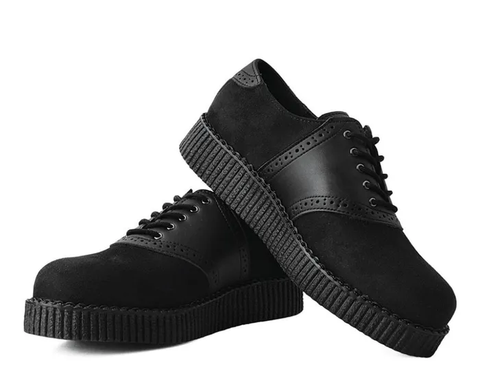 TUK Shoes Dress Shoes Black Faux Suede and TUKskin Saddle Oxford 8211 Men TUK Shoes Dress Shoes Black Faux Suede and TUKskin Saddle Oxford 8211 Men
