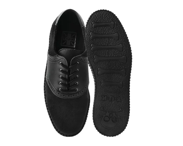 TUK Shoes Dress Shoes Black Faux Suede and TUKskin Saddle Oxford 8211 Men TUK Shoes Dress Shoes Black Faux Suede and TUKskin Saddle Oxford 8211 Men