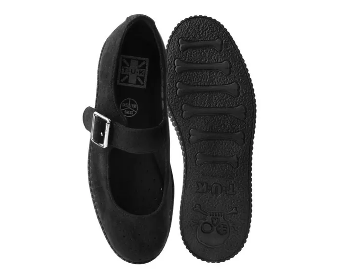TUK Shoes Mary Janes Black Faux Suede Viva Low Mary Jane 8211 Women TUK Shoes Mary Janes Black Faux Suede Viva Low Mary Jane 8211 Women