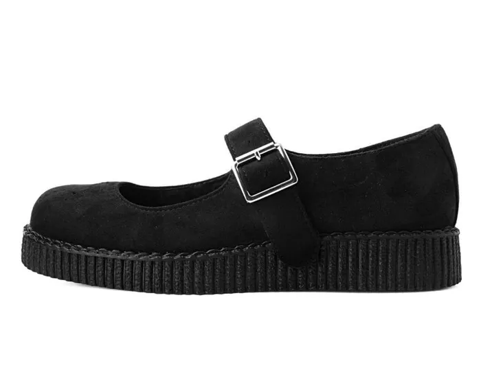 TUK Shoes Mary Janes Black Faux Suede Viva Low Mary Jane 8211 Women TUK Shoes Mary Janes Black Faux Suede Viva Low Mary Jane 8211 Women