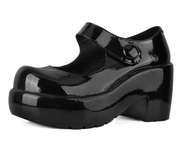 TUK Shoes Mary Janes Black Liquid Bubble Mary Jane Platform 8211 Women
