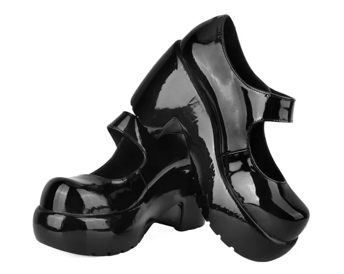 TUK Shoes Mary Janes Black Liquid Bubble Mary Jane Platform 8211 Women
