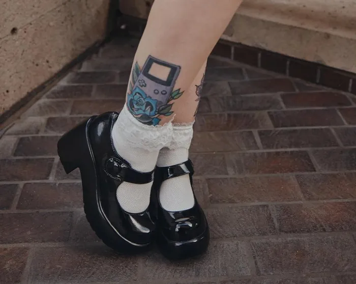 TUK Shoes Mary Janes Black Liquid Bubble Mary Jane Platform 8211 Women