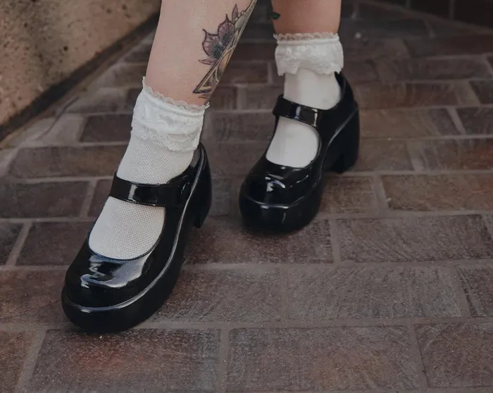 TUK Shoes Mary Janes Black Liquid Bubble Mary Jane Platform 8211 Women