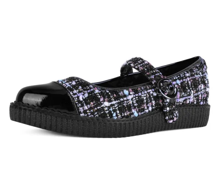 TUK Shoes Mary Janes Black Tweed Pointed Mary Jane 8211 Women