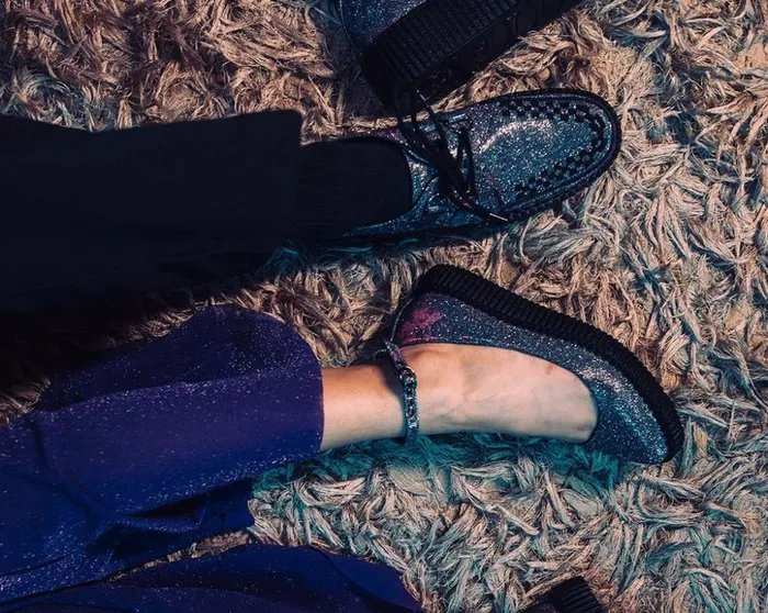 TUK Shoes Mary Janes Reflective Leopard Shimmer Ballet Creeper 8211 Women TUK Shoes Mary Janes Reflective Leopard Shimmer Ballet Creeper 8211 Women