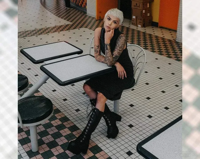 TUK Shoes Platforms Black Distressed KneeHigh Vegan Nosebleed Boots 8211 Women TUK Shoes Platforms Black Distressed KneeHigh Vegan Nosebleed Boots 8211 Women