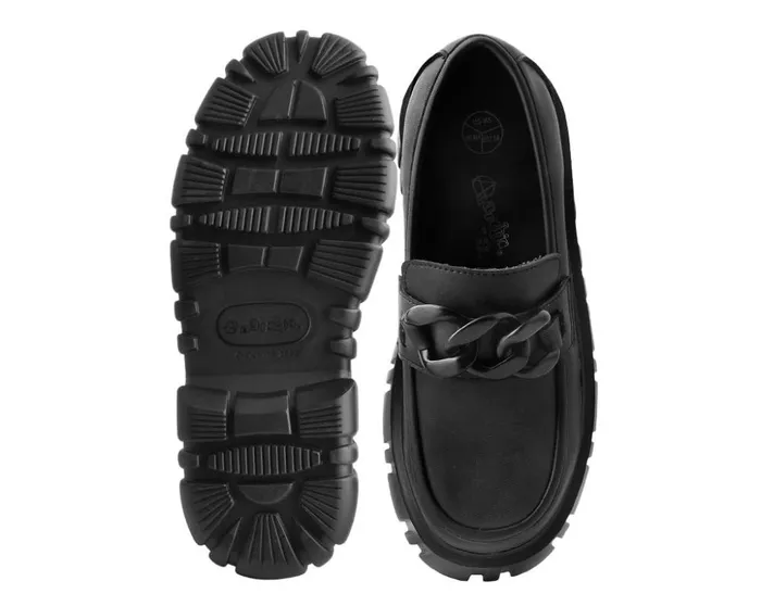 TUK Shoes Platforms Black TUKskin Anarchic Airship Chain Loafer 8211 Women TUK Shoes Platforms Black TUKskin Anarchic Airship Chain Loafer 8211 Women