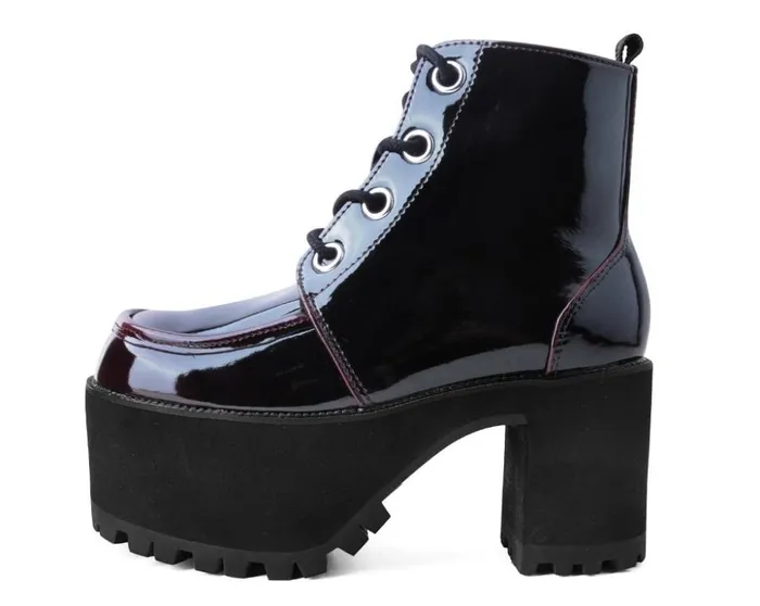 TUK Shoes Platforms Burgundy Gradient Nosebleed 8211 Women TUK Shoes Platforms Burgundy Gradient Nosebleed 8211 Women