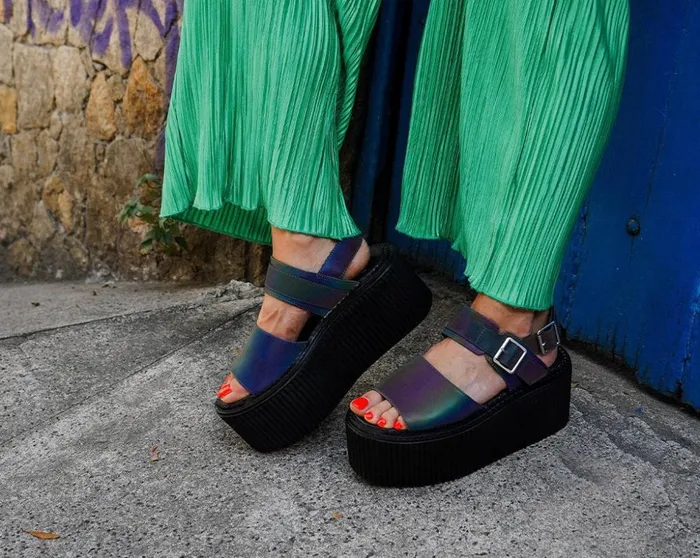 TUK Shoes Platforms Midnight Chameleon Strato Sandal 8211 Women TUK Shoes Platforms Midnight Chameleon Strato Sandal 8211 Women