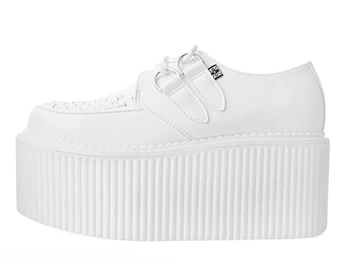 TUK Shoes Platforms White TUKskin Classic Stratocreeper 8211 Women TUK Shoes Platforms White TUKskin Classic Stratocreeper 8211 Women