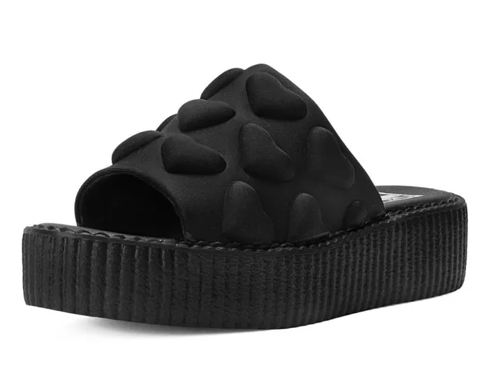 TUK Shoes Sandals Black Puff Heart Mondo Sandal 8211 Women