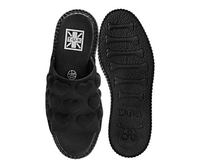 TUK Shoes Sandals Black Puff Heart Mondo Sandal 8211 Women TUK Shoes Sandals Black Puff Heart Mondo Sandal 8211 Women