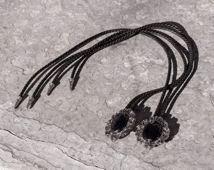 TUK Shoes Shoe Accessories Black Victorian Bolo Shoe Tie 8211 Adult TUK Shoes Shoe Accessories Black Victorian Bolo Shoe Tie 8211 Adult
