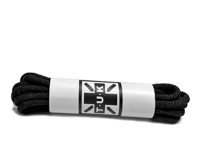 TUK Shoes Shoe Laces 75 CM Black Round Shoe Laces 8211 Adult