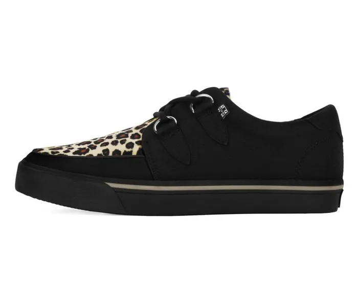TUK Shoes Sneakers Black and Leopard Vegan Sneaker 8211 Women
