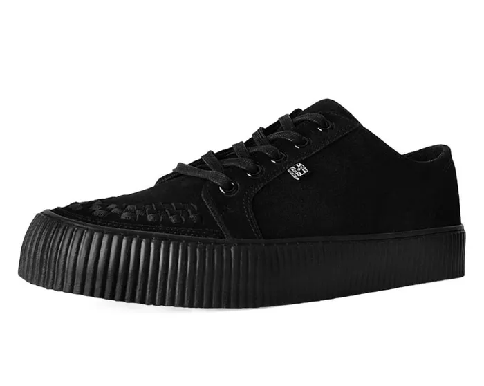 TUK Shoes Sneakers Black Suede LaceUp Creeper Sneaker 8211 Men