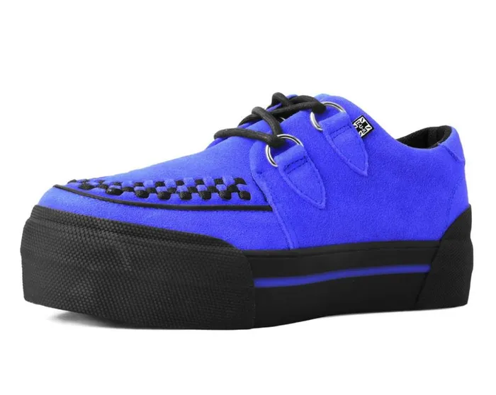 TUK Shoes Sneakers Black Suede Platform Sneaker 8211 Women