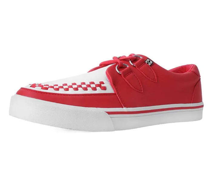 TUK Shoes Sneakers Red and White 2Ring Creeper Sneaker 8211 Men