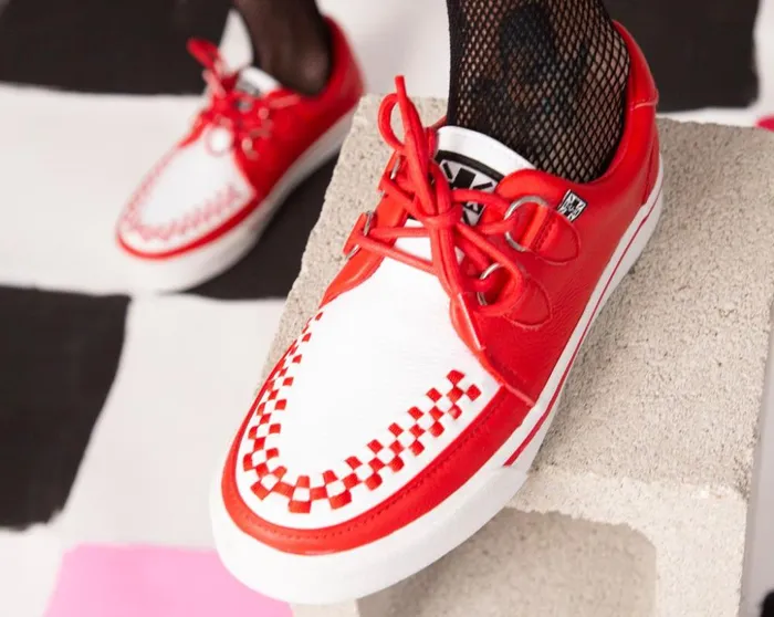 TUK Shoes Sneakers Red and White 2Ring Creeper Sneaker 8211 Men TUK Shoes Sneakers Red and White 2Ring Creeper Sneaker 8211 Men