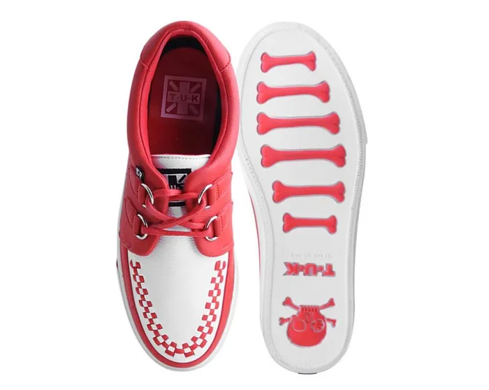 TUK Shoes Sneakers Red and White 2Ring Creeper Sneaker 8211 Men TUK Shoes Sneakers Red and White 2Ring Creeper Sneaker 8211 Men