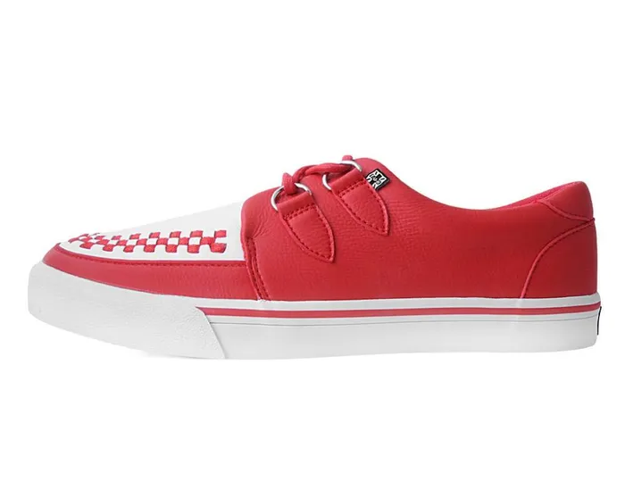 TUK Shoes Sneakers Red and White 2Ring Creeper Sneaker 8211 Men TUK Shoes Sneakers Red and White 2Ring Creeper Sneaker 8211 Men