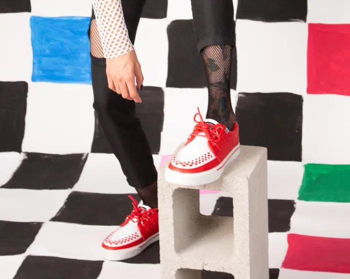 TUK Shoes Sneakers Red and White 2Ring Creeper Sneaker 8211 Men TUK Shoes Sneakers Red and White 2Ring Creeper Sneaker 8211 Men