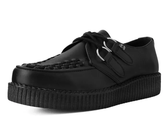 TUK Shoes Vegan Black TUKskin Vegan Viva Low Sole Creepers 8211 Men