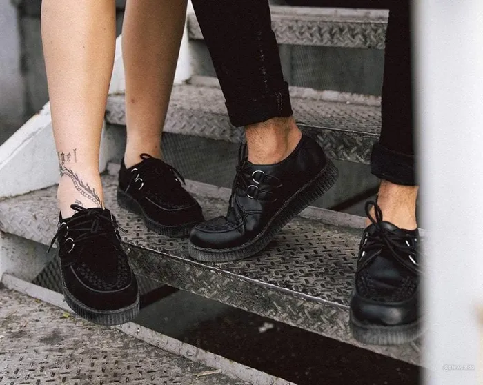 TUK Shoes Vegan Black TUKskin Vegan Viva Low Sole Creepers 8211 Men TUK Shoes Vegan Black TUKskin Vegan Viva Low Sole Creepers 8211 Men