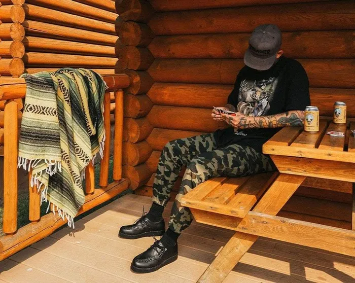TUK Shoes Vegan Black TUKskin Vegan Viva Low Sole Creepers 8211 Men TUK Shoes Vegan Black TUKskin Vegan Viva Low Sole Creepers 8211 Men