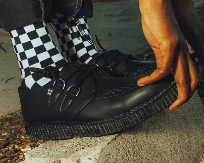 TUK Shoes Vegan Black TUKskin Vegan Viva Low Sole Creepers 8211 Men TUK Shoes Vegan Black TUKskin Vegan Viva Low Sole Creepers 8211 Men
