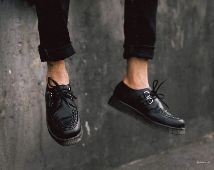 TUK Shoes Vegan Black TUKskin Vegan Viva Low Sole Creepers 8211 Men TUK Shoes Vegan Black TUKskin Vegan Viva Low Sole Creepers 8211 Men