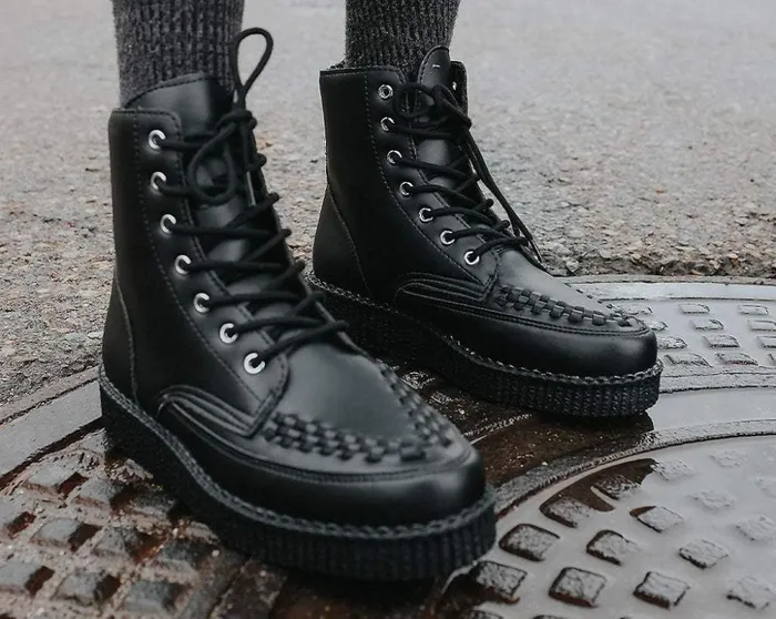 TUK Shoes Vegan Black Vegan TUKskin 7Eye Viva Low Boot 8211 Men TUK Shoes Vegan Black Vegan TUKskin 7Eye Viva Low Boot 8211 Men