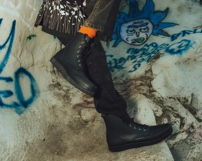 TUK Shoes Vegan Black Vegan TUKskin 7Eye Viva Low Boot 8211 Men TUK Shoes Vegan Black Vegan TUKskin 7Eye Viva Low Boot 8211 Men
