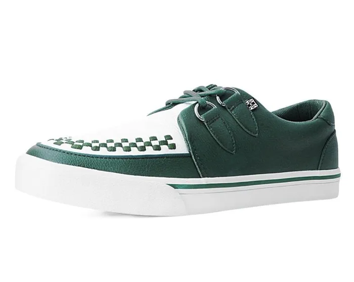 TUK Shoes Vegan Dark Cedar and White 2Ring Creeper Sneaker 8211 Women