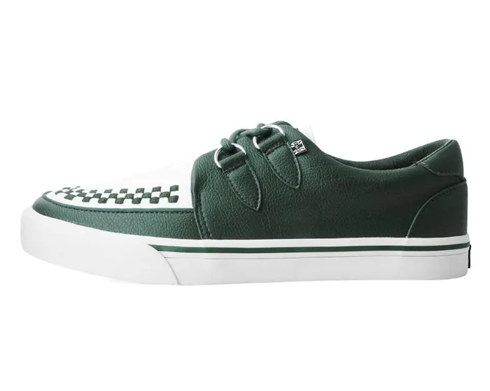 TUK Shoes Vegan Dark Cedar and White 2Ring Creeper Sneaker 8211 Women TUK Shoes Vegan Dark Cedar and White 2Ring Creeper Sneaker 8211 Women