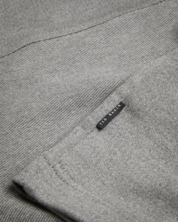 Ted Baker Jumpers and Knitwear GAZINE 8211 Long Sleeve Half Zip Pullover Grey 8211 Men Ted Baker Jumpers and Knitwear GAZINE 8211 Long Sleeve Half Zip Pullover Grey 8211 Men