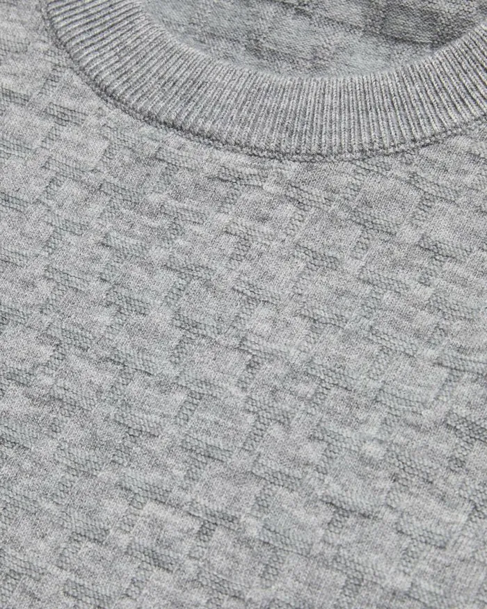 Ted Baker Jumpers and Knitwear LOUNG 8211 Long Sleeve T Knit Jumper Greymarl 8211 Men Ted Baker Jumpers and Knitwear LOUNG 8211 Long Sleeve T Knit Jumper Greymarl 8211 Men