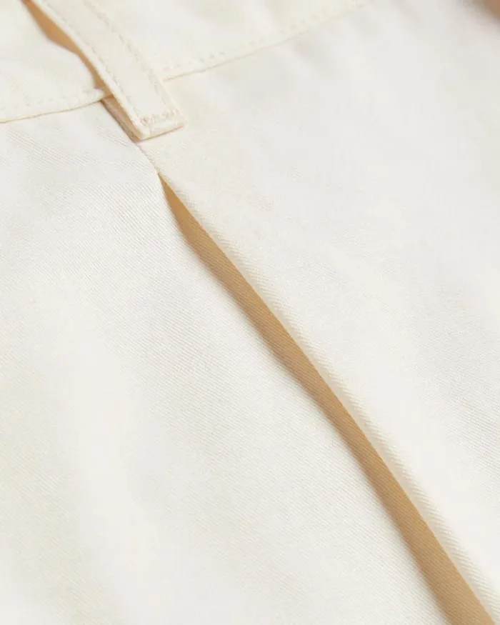 Ted Baker Shorts FULHUM 8211 Pleated Cotton Chino Shorts White 8211 Men Ted Baker Shorts FULHUM 8211 Pleated Cotton Chino Shorts White 8211 Men