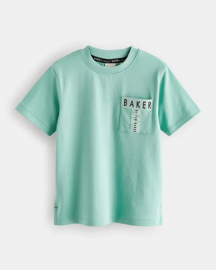 Ted Baker Tops CIPRIAN 8211 Pocket Detail Cotton TShirt Green 8211 Kids Ted Baker Tops CIPRIAN 8211 Pocket Detail Cotton TShirt Green 8211 Kids