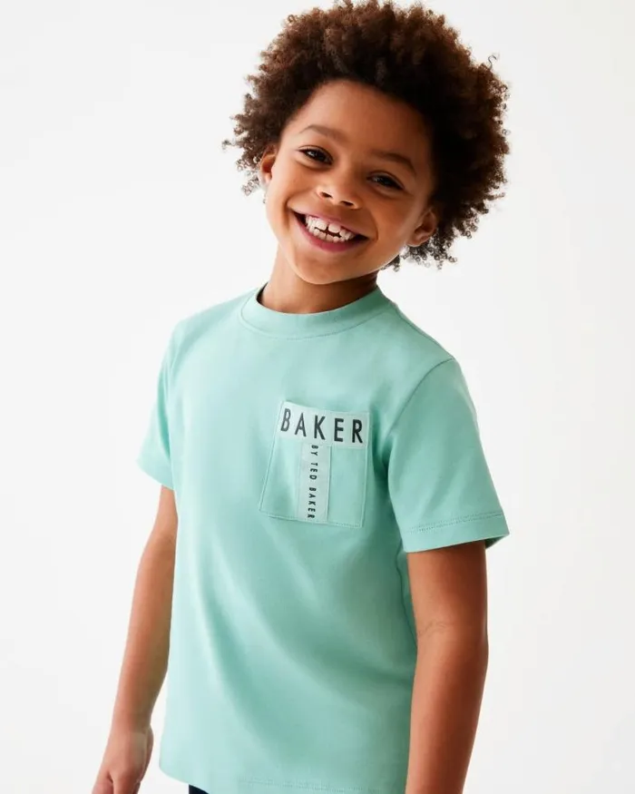 Ted Baker Tops CIPRIAN 8211 Pocket Detail Cotton TShirt Green 8211 Kids Ted Baker Tops CIPRIAN 8211 Pocket Detail Cotton TShirt Green 8211 Kids