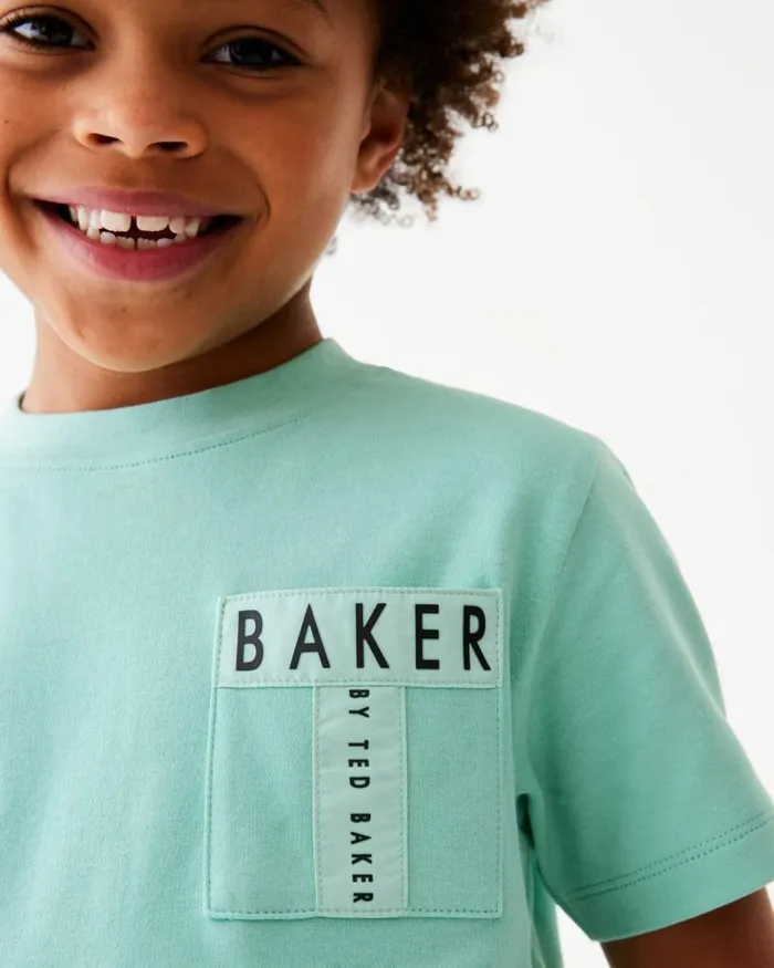 Ted Baker Tops CIPRIAN 8211 Pocket Detail Cotton TShirt Green 8211 Kids Ted Baker Tops CIPRIAN 8211 Pocket Detail Cotton TShirt Green 8211 Kids