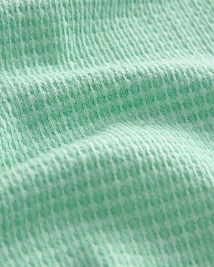Ted Baker Tops DECEBAL 8211 Textured Polo Shirt With Logo Patch Green 8211 Kids Ted Baker Tops DECEBAL 8211 Textured Polo Shirt With Logo Patch Green 8211 Kids
