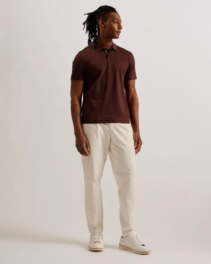 Ted Baker Tops ZEITER 8211 Short Sleeve Slim Fit Polo Shirt Dark Brown 8211 Men Ted Baker Tops ZEITER 8211 Short Sleeve Slim Fit Polo Shirt Dark Brown 8211 Men