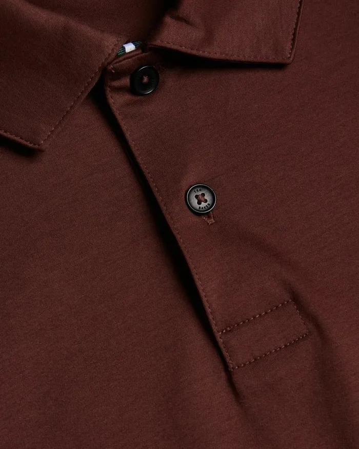 Ted Baker Tops ZEITER 8211 Short Sleeve Slim Fit Polo Shirt Dark Brown 8211 Men Ted Baker Tops ZEITER 8211 Short Sleeve Slim Fit Polo Shirt Dark Brown 8211 Men