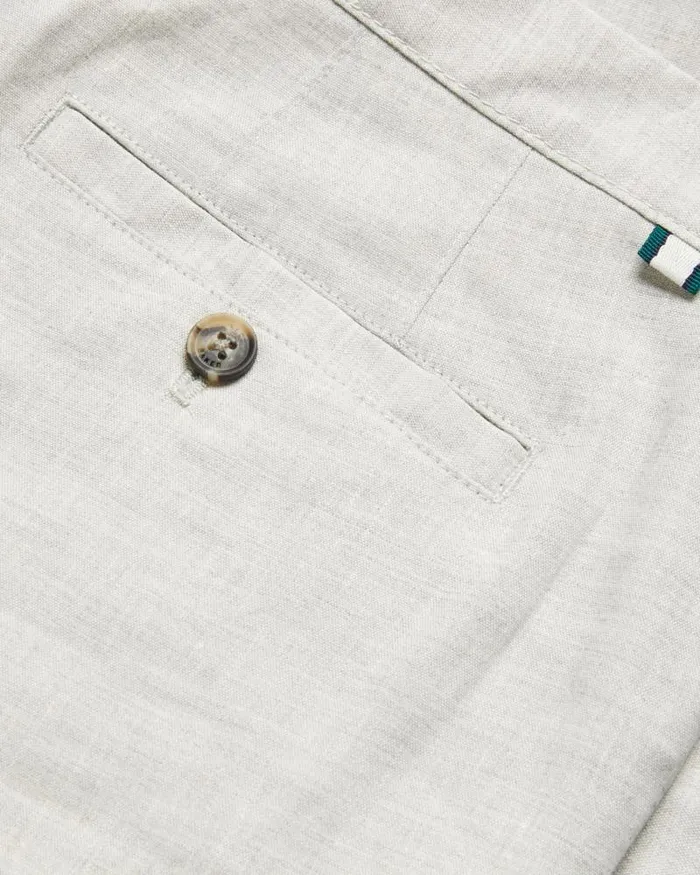 Ted Baker Trousers and Chinos MAJO 8211 Slim Fit Linen Blend Trousers Light Grey 8211 Men