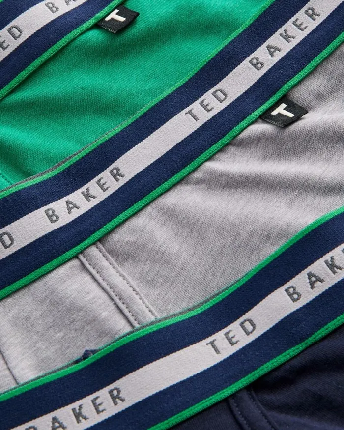 Ted Baker Underwear JAYYCOB 8211 Three Pack Of Multistripe Waist Trunks Assorted 8211 Men