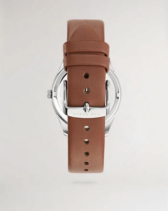 Ted Baker Watches and Jewellery LEYTONL 8211 Leyton Leather Strap Watch Tan 8211 Men